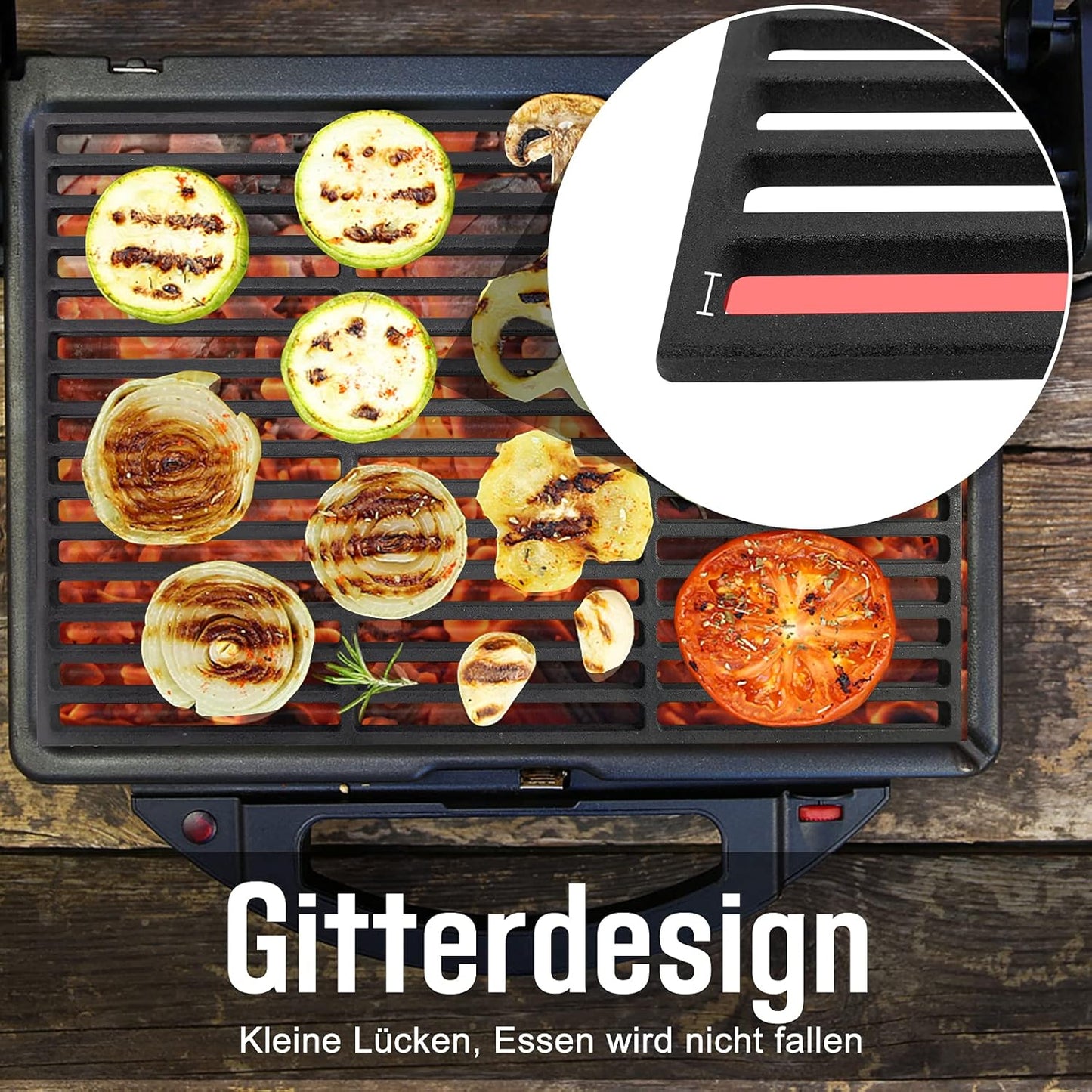 Grillrost Emailliert, 54 x 34 cm