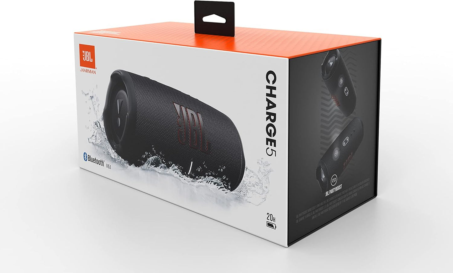 Charge 5 Bluetooth-Lautsprecher, Schwarz