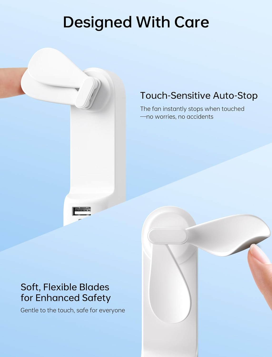 Mini-Handventilator, Weiss