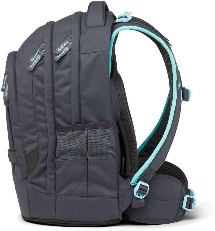 Schulrucksack-Set mit Schlamperbox, Mint Phantom