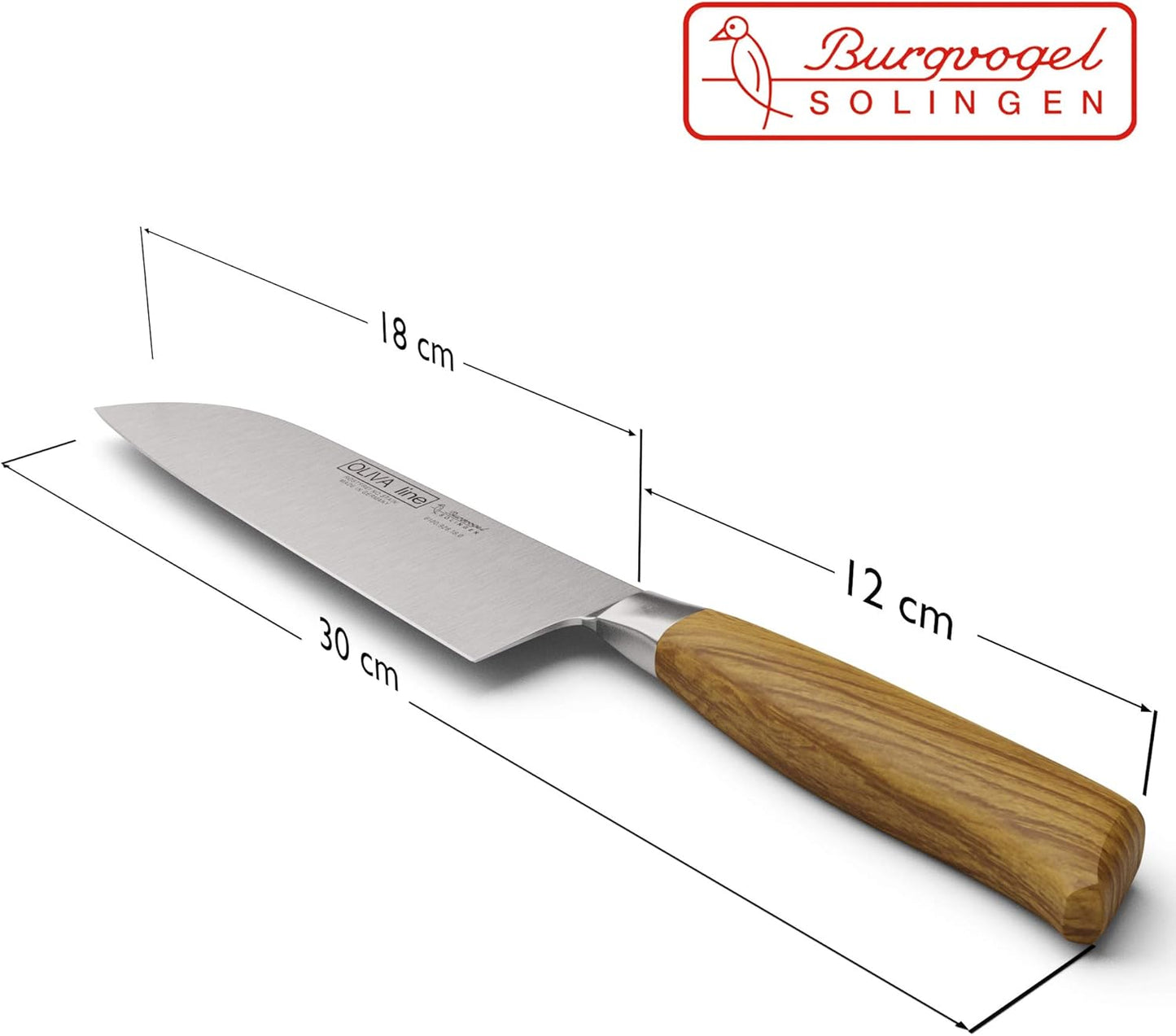 Santokumesser, A 7“ = 18 cm