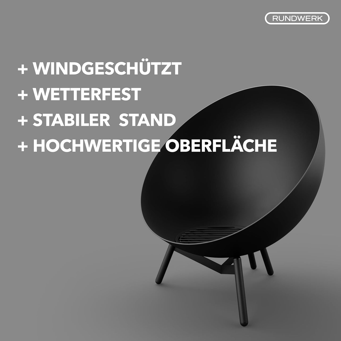Feuerschale für Garten und Terrasse (60cm)