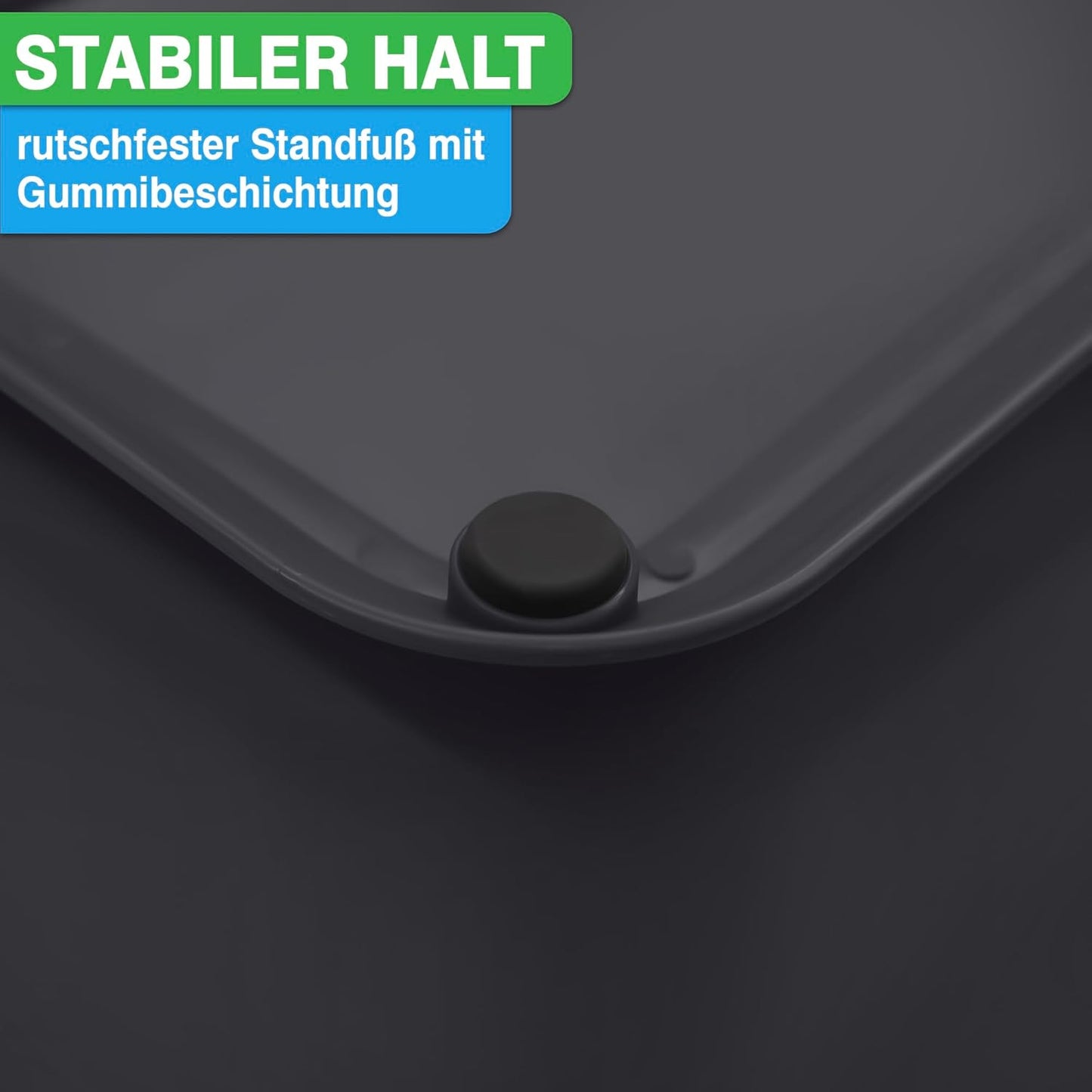 Geruchsdichter Biomülleimer, Anthrazit