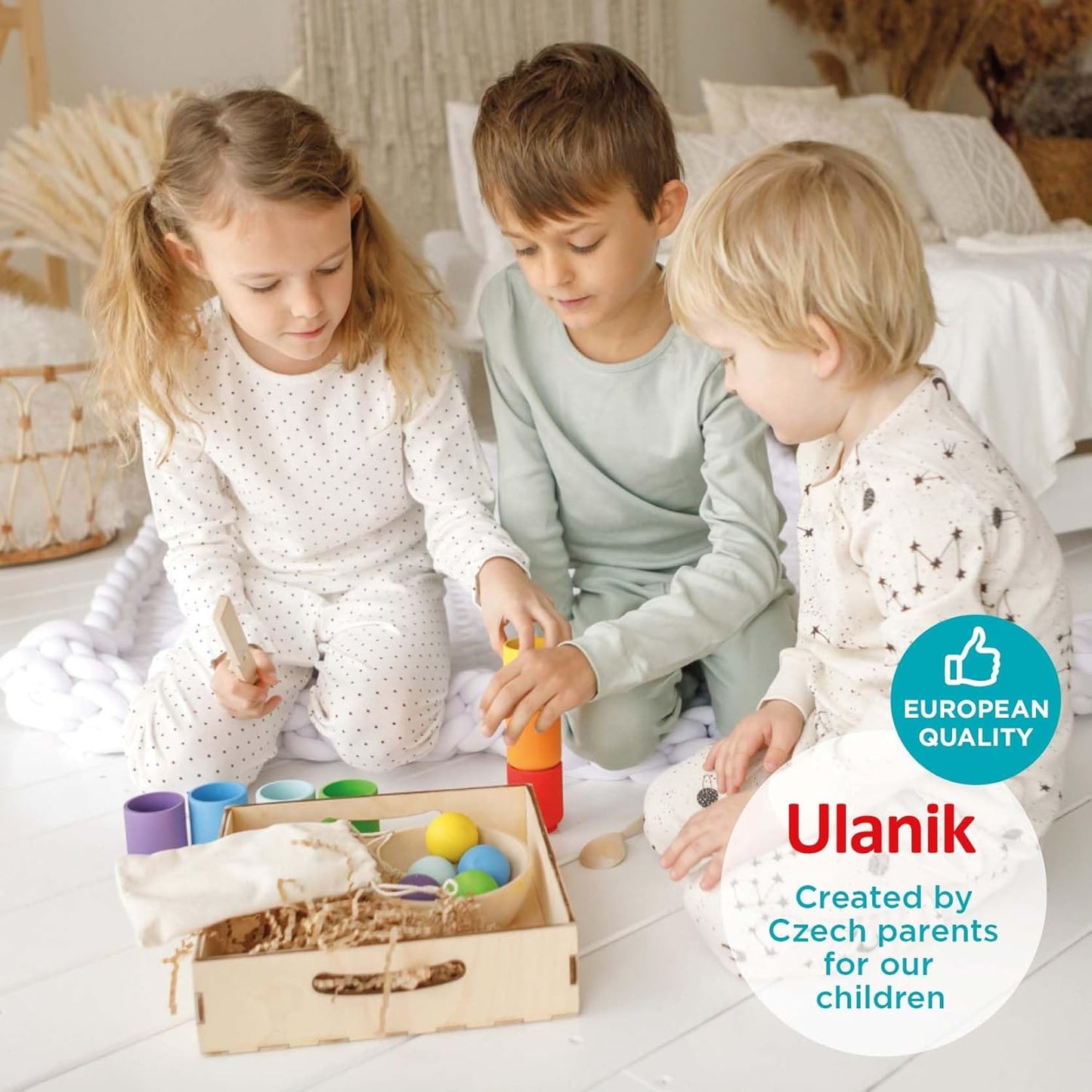 Sortier und Stapelspielzeug 7 Kugeln