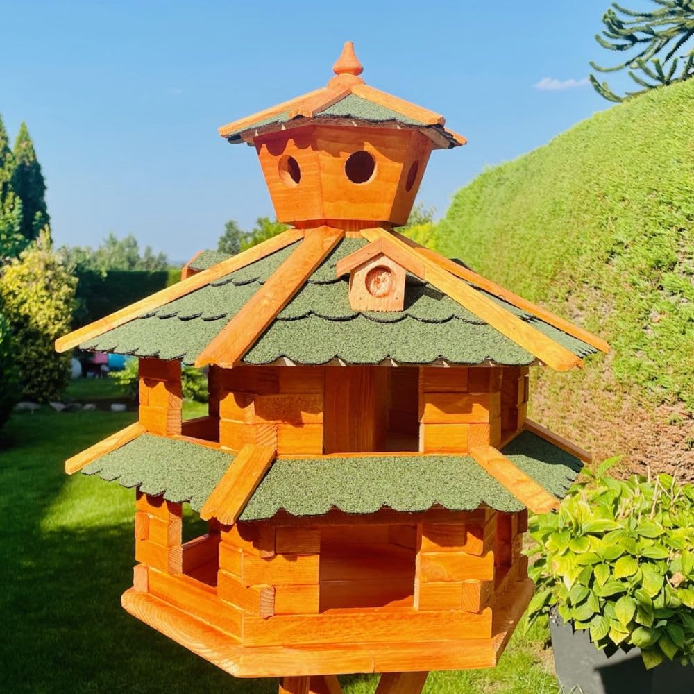 Vogelvilla XXL ohne Ständer, Grösse XXL ohne Ständer Grün - Braun