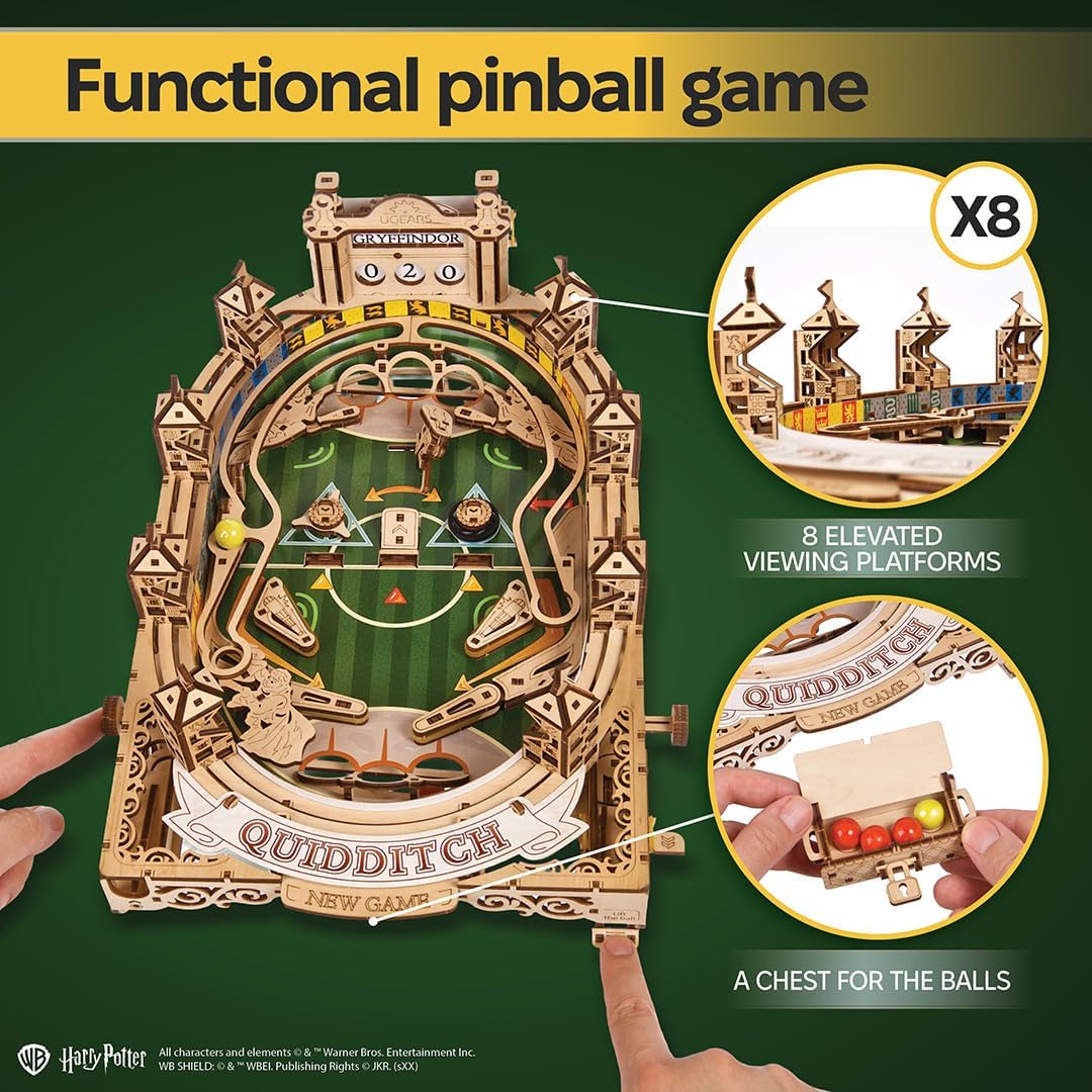 3D Holzpuzzle Quidditch Flipperautomat, Quidditch