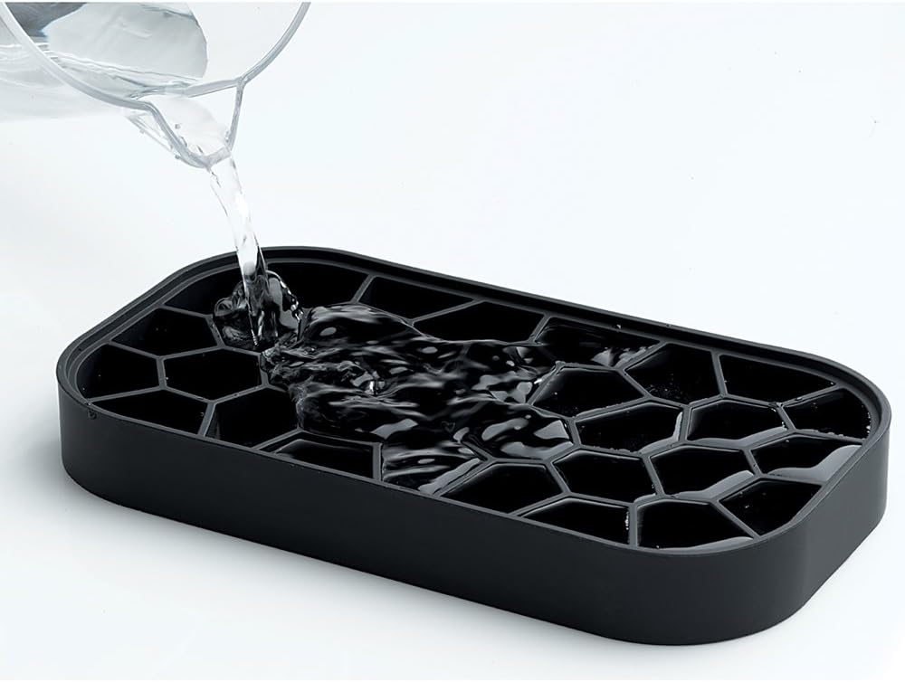 Eiswürfelbox, Schwarz
