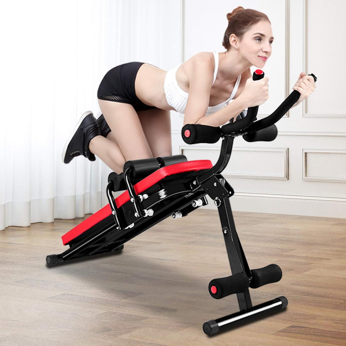 Bauchmuskeltrainer, Schwarz-Rot