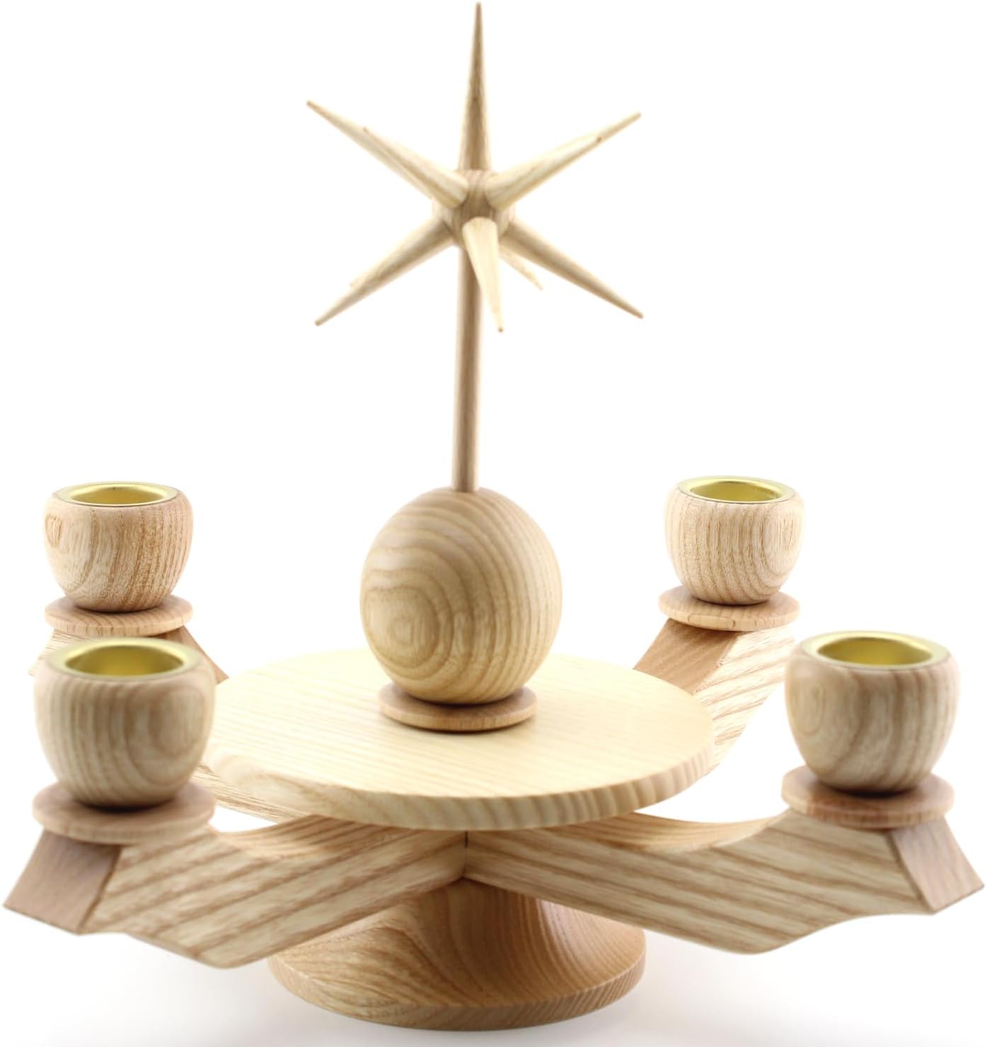 Weihnachtsleuchter mit Stern, Natur