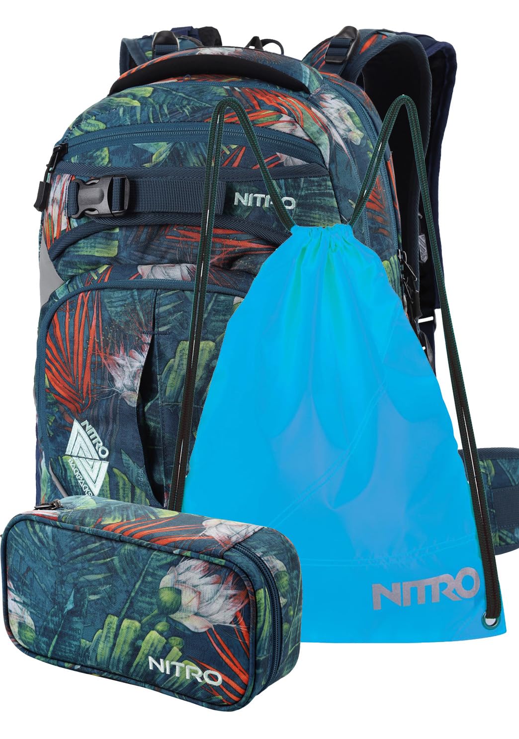 Schulrucksack-Set (30l), Tropical