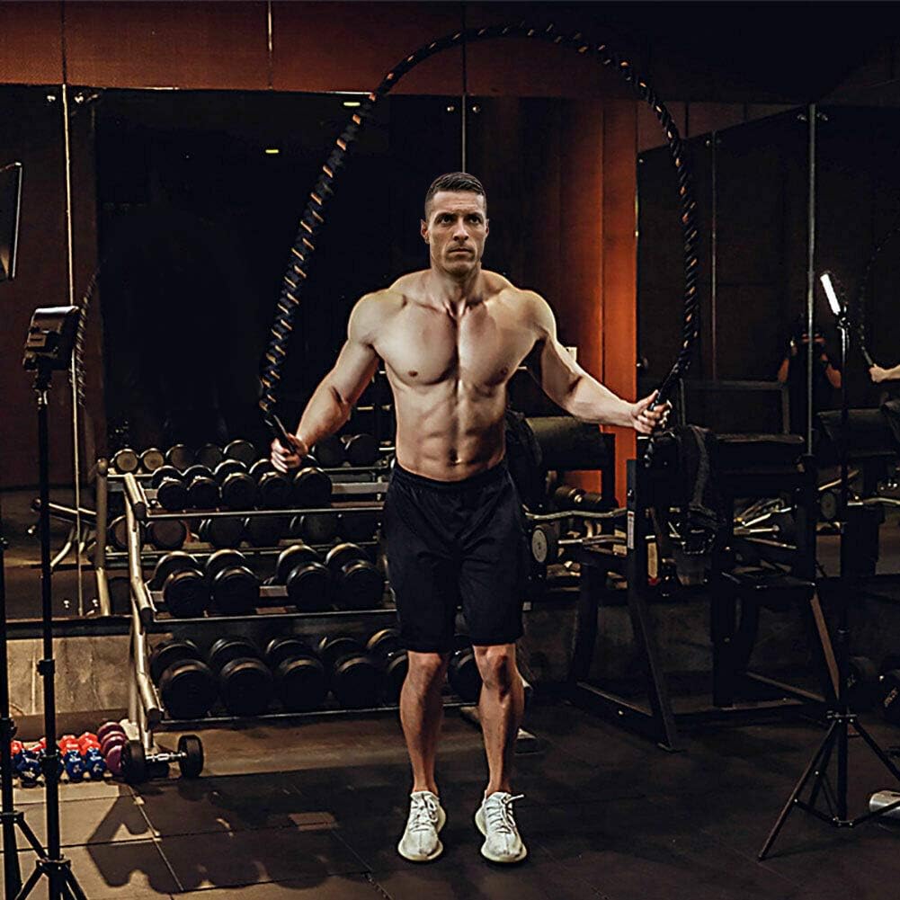 Schweres Springseil für Fitness, 1,3 kg verbesserte Edition Fitness (2,8 m)