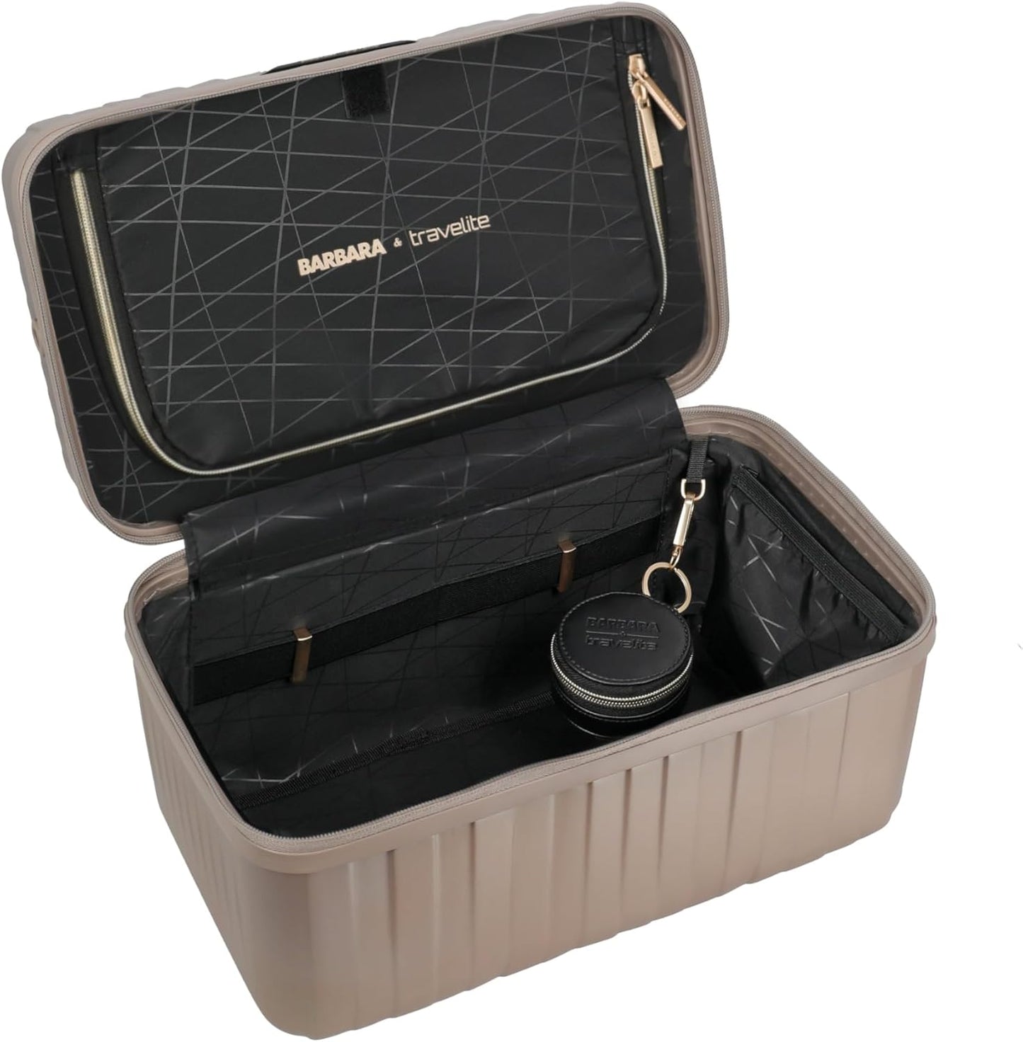 Beautycase mit Organizer & Schultergurt, Mehrfarbig Beautycase