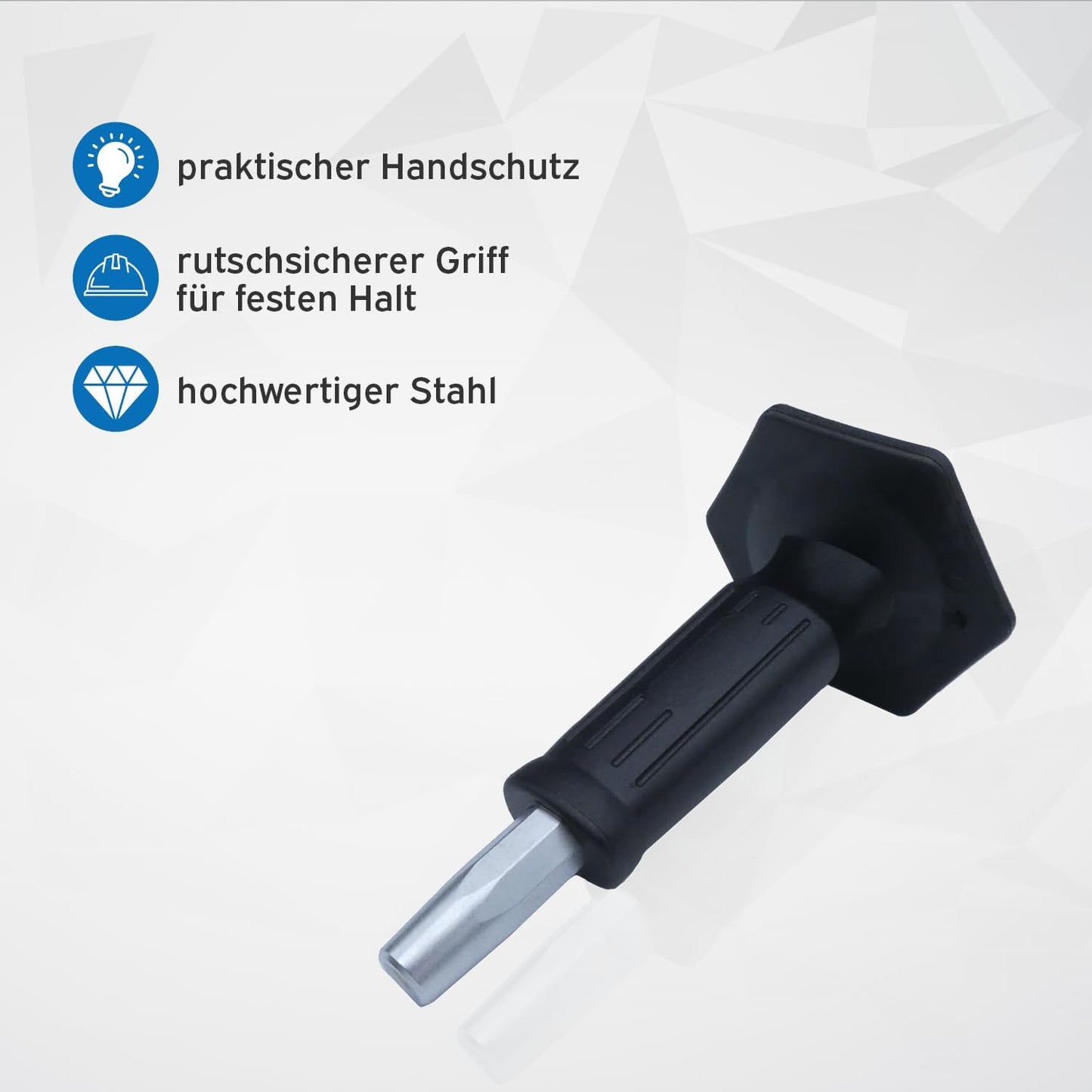 2-teiliges Setzeisen-Set für Betonnägel, 1x Setzeisen
