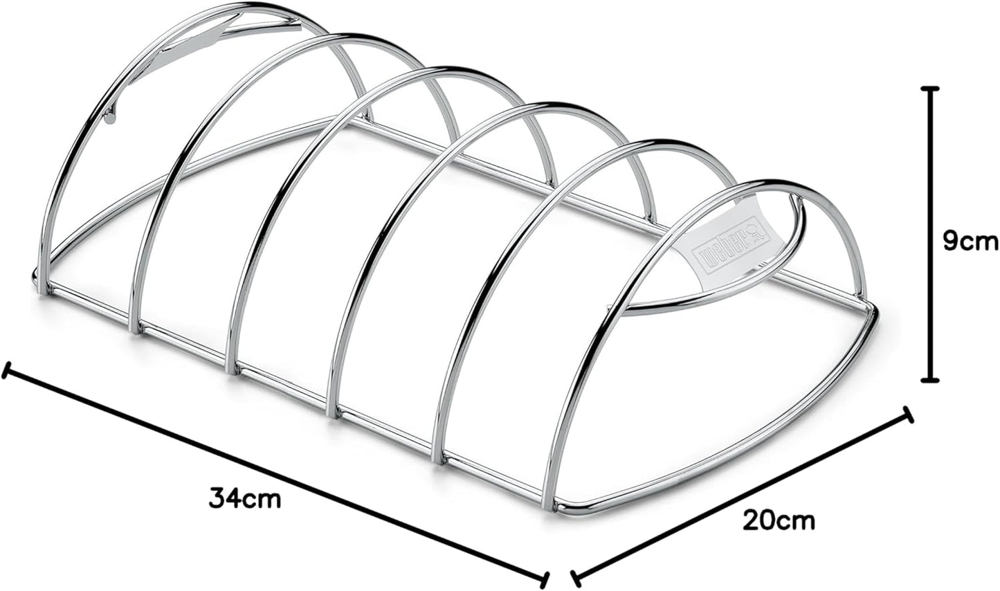 Spare-Rib-Halter, antihaft, spülmaschinenfest, Einzelbett Single