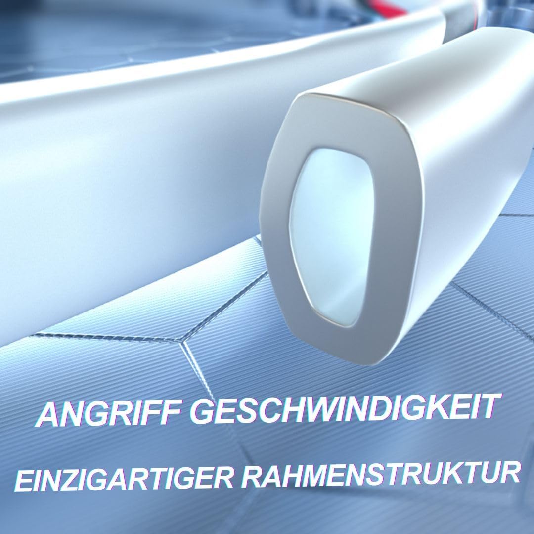 Kawasaki Profi Badminton-Schlägerset mit Zubehör, KC-081, Rot Blau