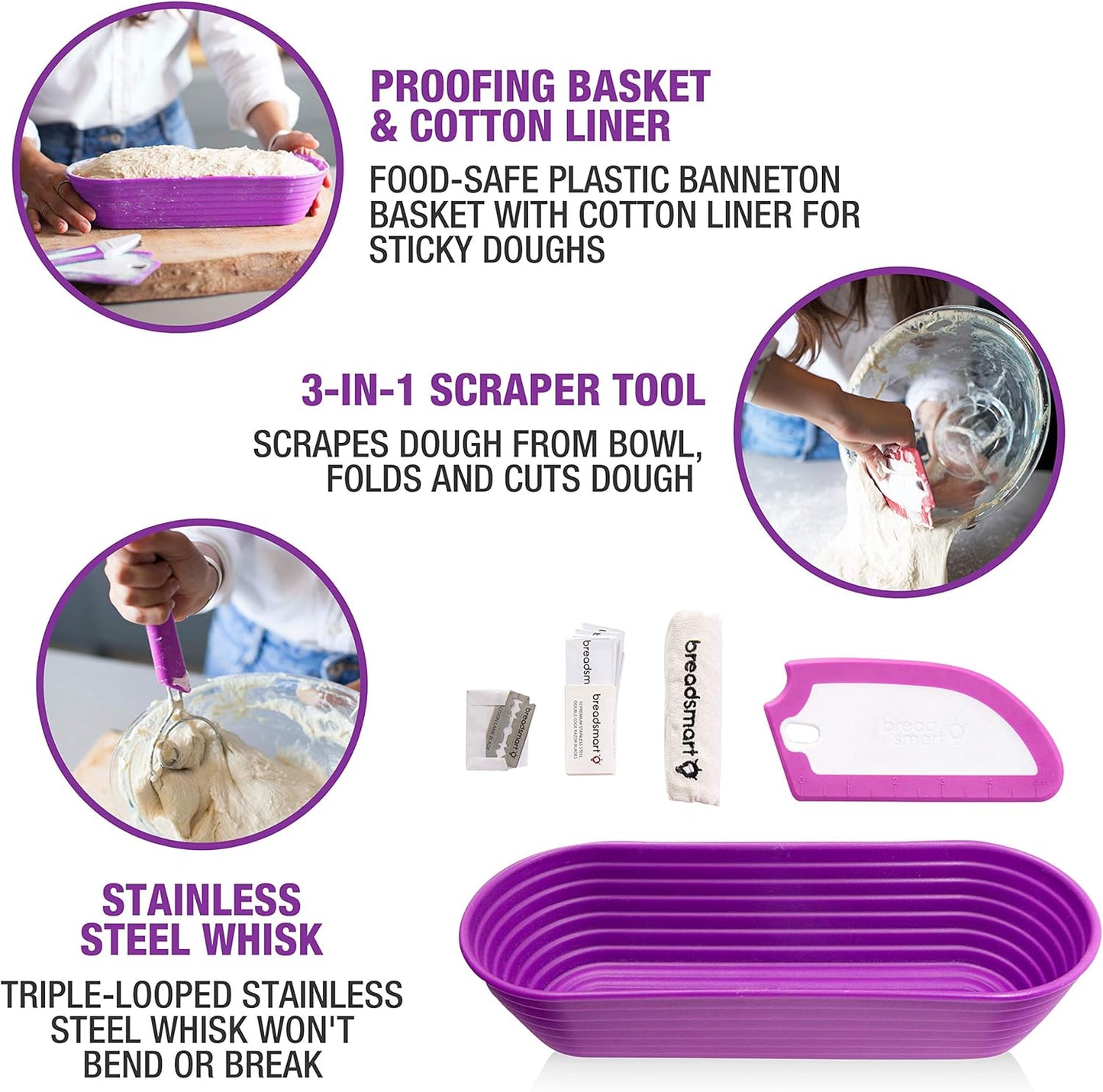Artisan Brotbackset, Handwerker-Backset Lila