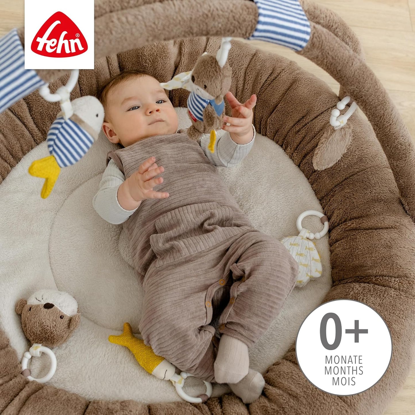 3D Activity-Nest mit Spielbogen, Otter