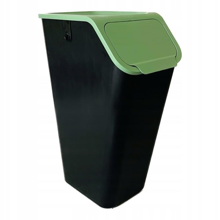 Stapelbares Abfalltrennsystem (2x 35L), 2x35l Gelb Grün