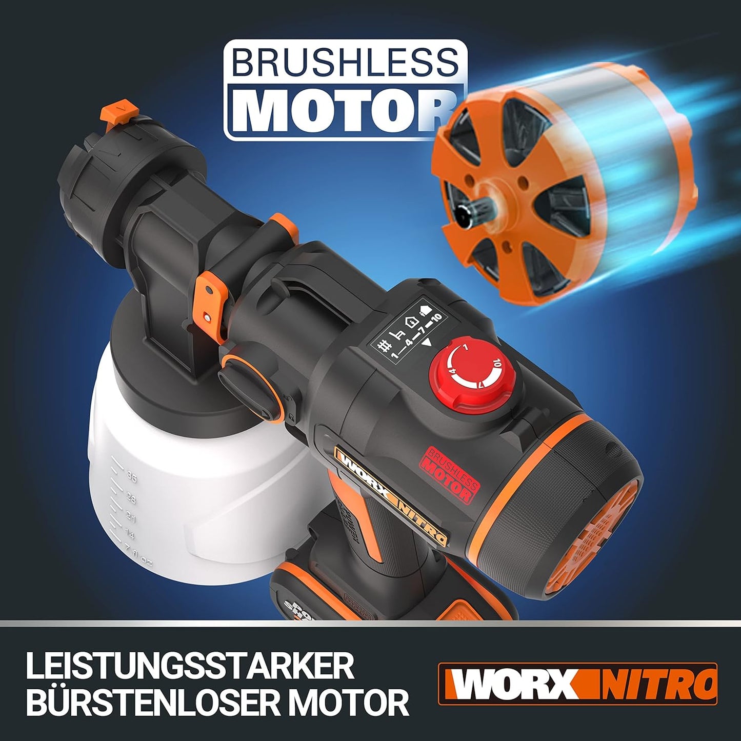 WX020 Nitro, inkl. 4Ah Akku & Ladegerät