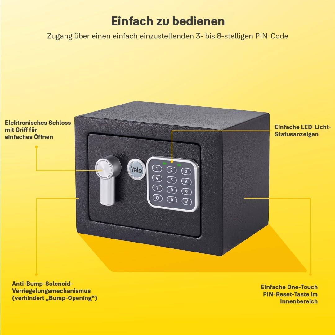 Möbeltresor YSV170DB2, Mini - Neu / Schwarz
