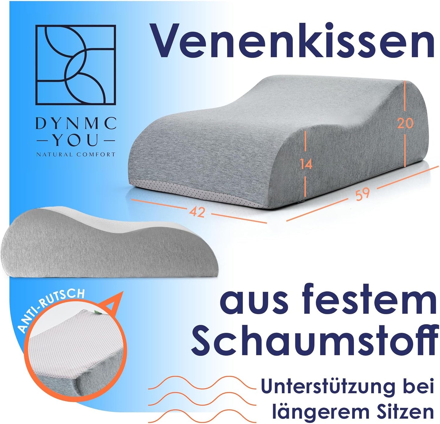 Ergonomisches Venenkissen, M (20cm)