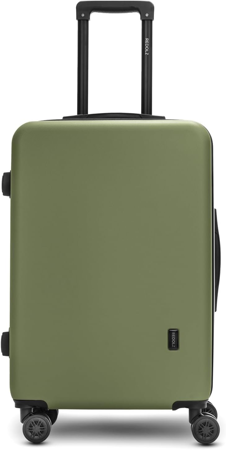 Mittelgrosser Hartschalen-Trolley mit TSA-Schloss, Olive Koffer M (67 cm)