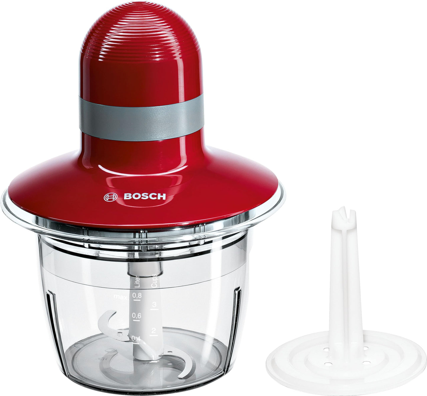 MMR08R2 Universalzerkleinerer, 400 W Mixbecher 800 ml Rot