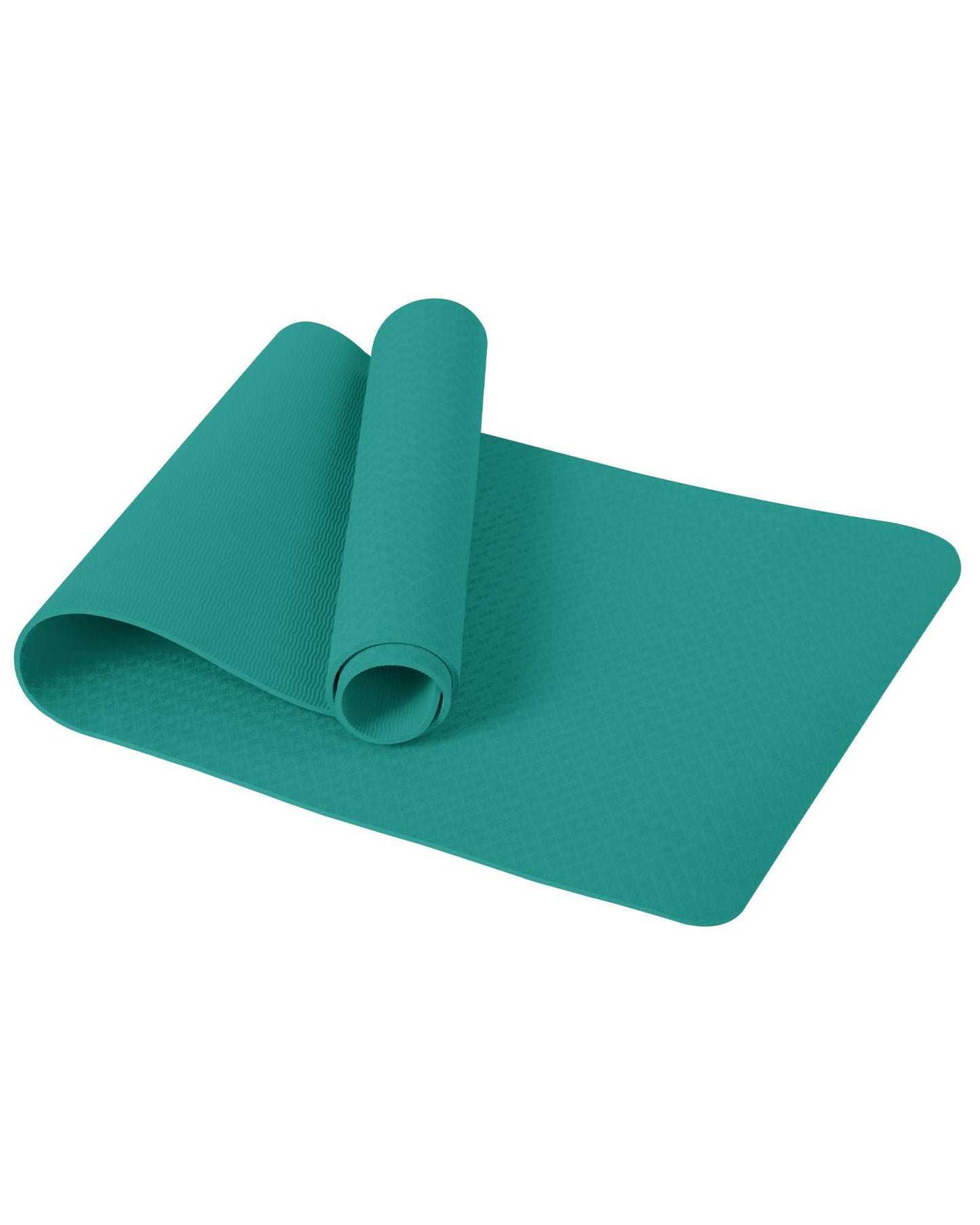 Gymnastik- und Yogamatte mit Tragegurt (183 x 61 x 0,6 cm), Türkis