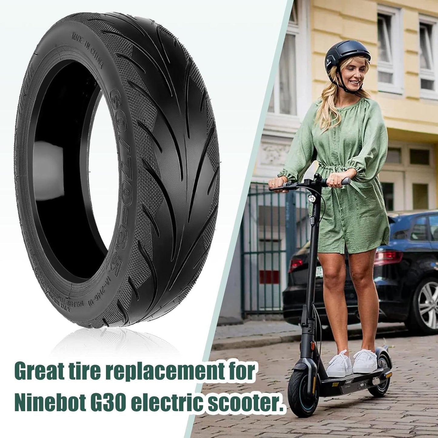 2er-Set Reifen für Segway Ninebot G30/G30 Max Scooter, 2 Stück