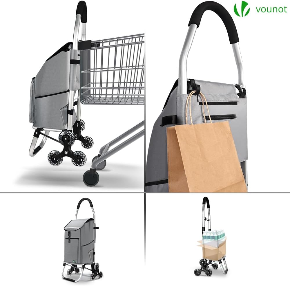 Einkaufstrolley, 58L Grau