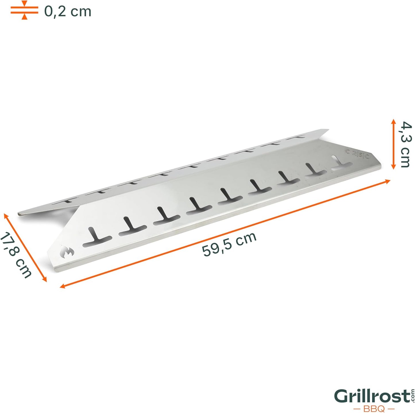 Aromaschienen für Campingaz Grill Classic 2, Series 2 Classic