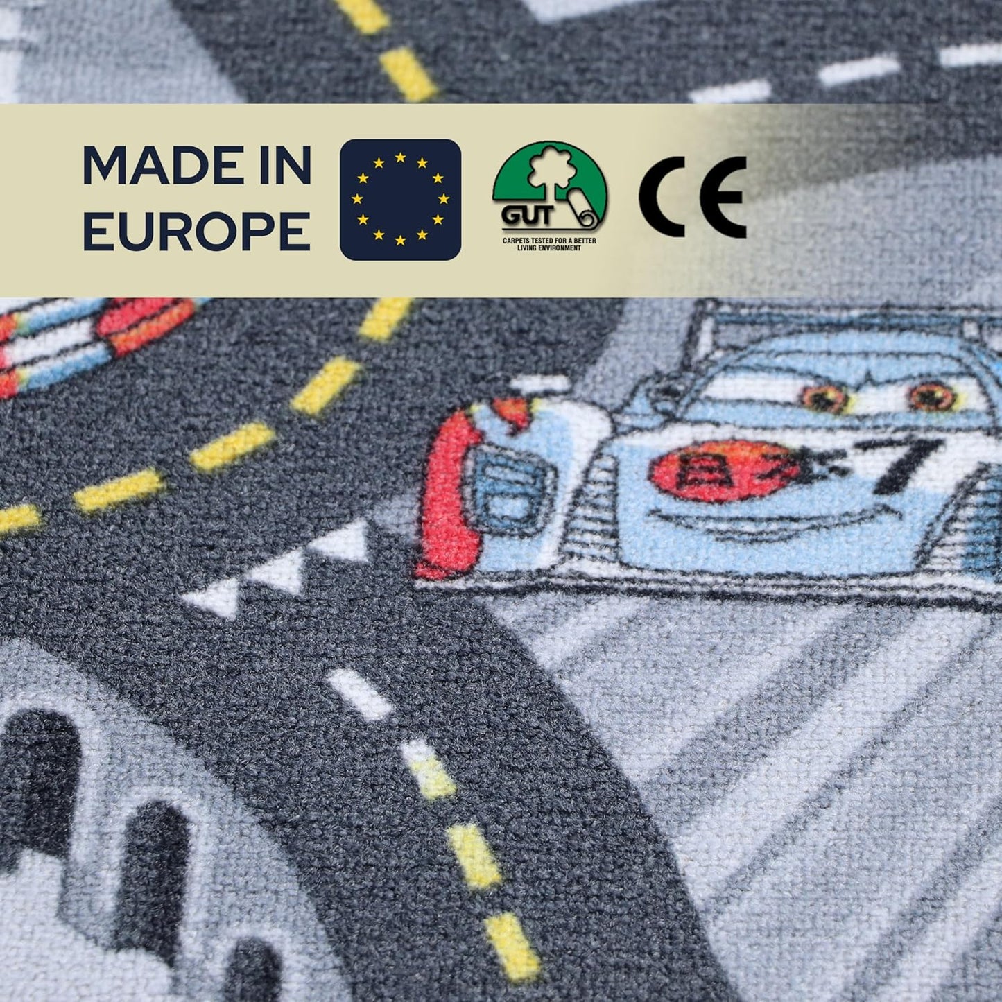 Spielteppich Strasse, Cars 140 x 200 cm