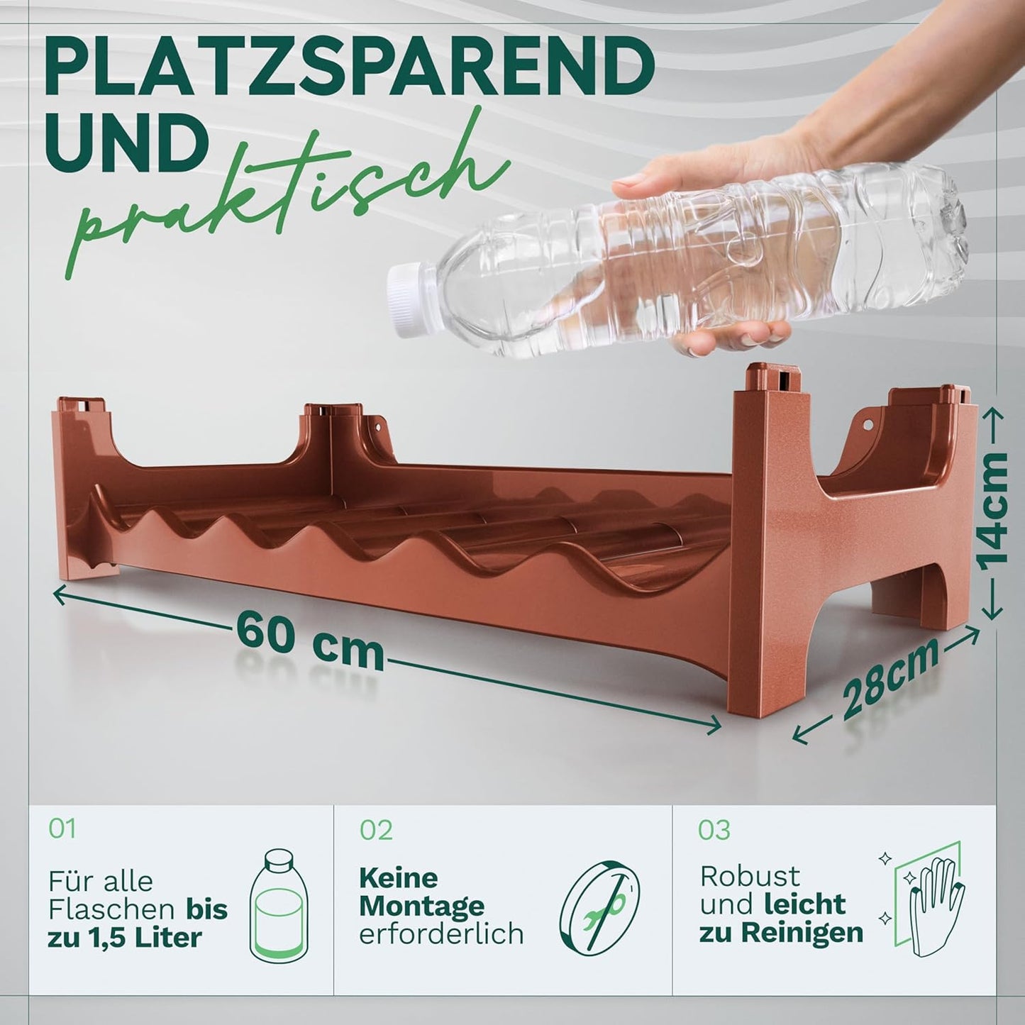 Modulares Flaschenregal für 72 Weinflaschen, für 72 Flaschen