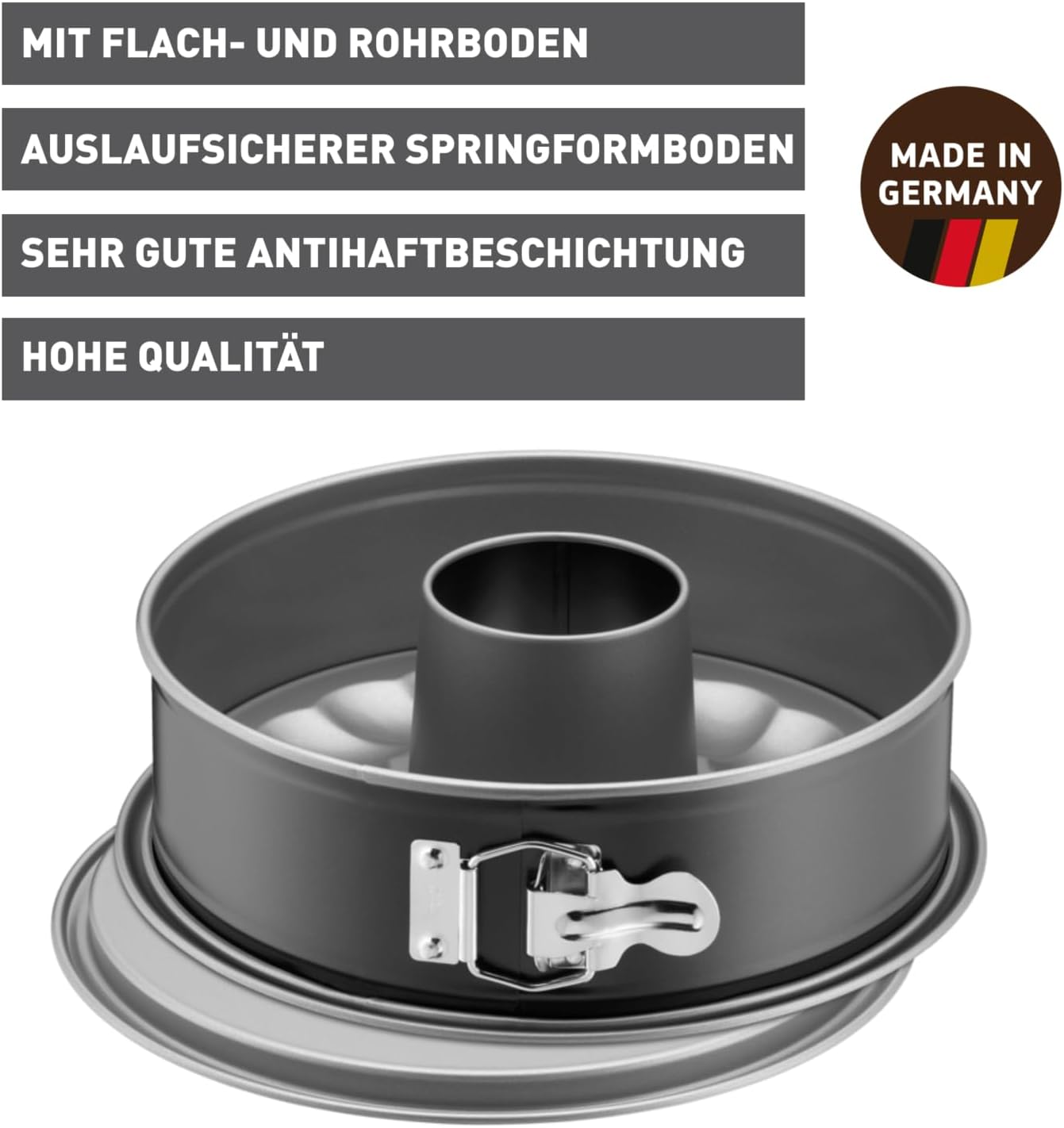 Springform Set mit Flach- und Rohrboden, Ø 26 cm / Single