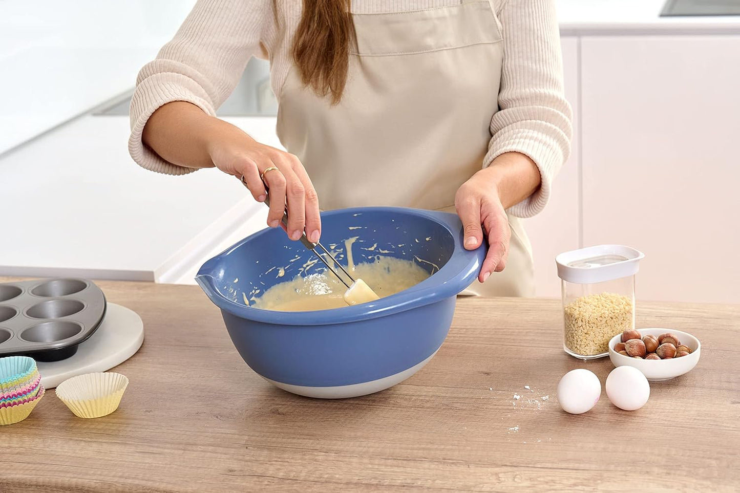 Prep&Bake Rührschüssel-Set (3-teilig), 3er Set (1,4 + 2,8 + 4,7 L)