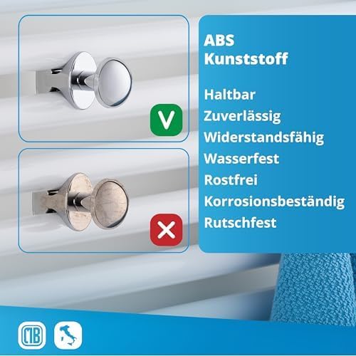 Handtuchhalter für das Badezimmer ohne Bohren, Chrom