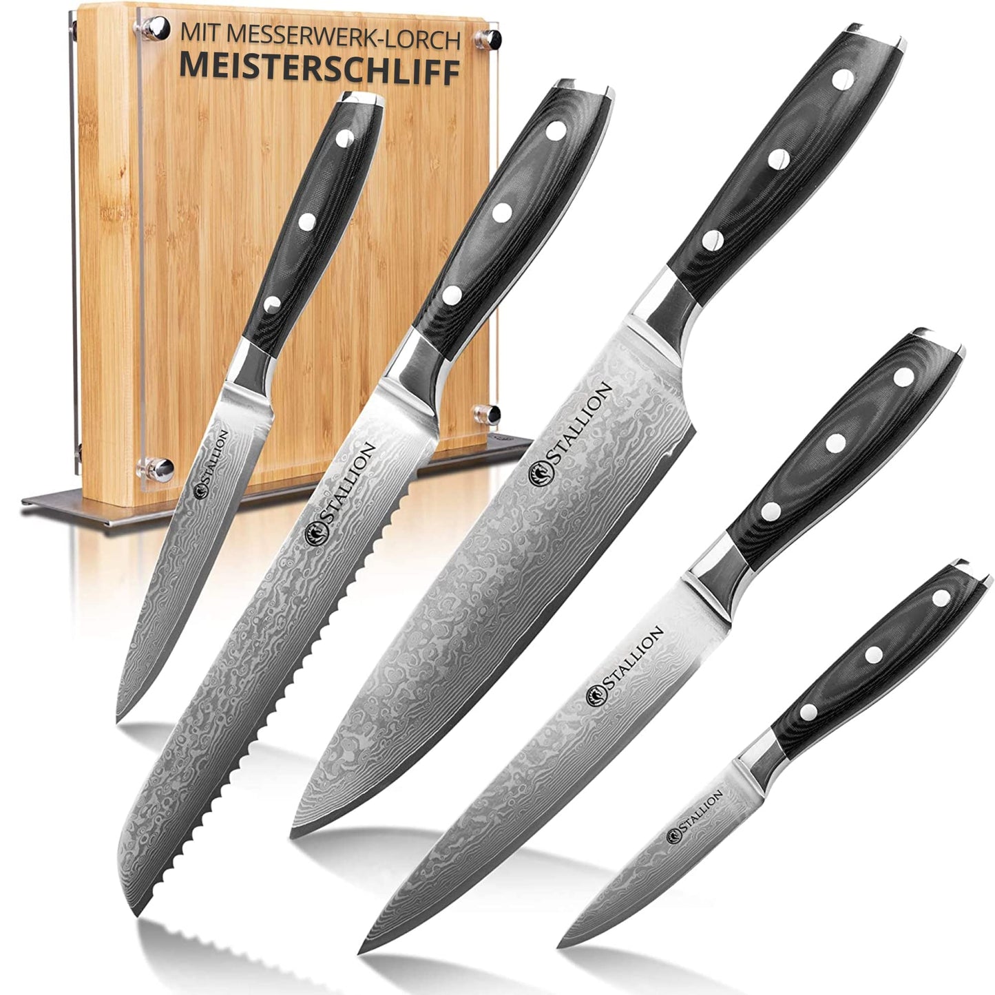 Messerset mit Messerblock, MEISTERSCHLIFF CONVEX