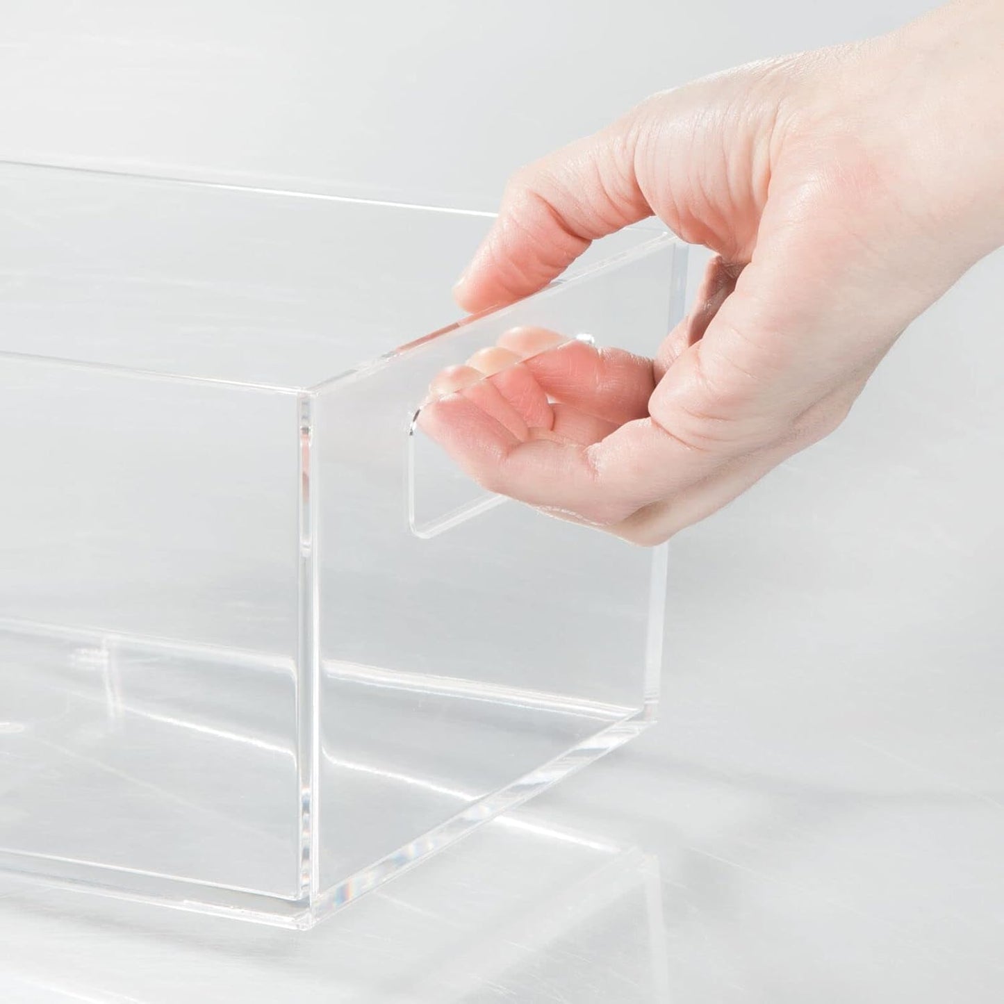 2er Set Transparente Ablageboxen