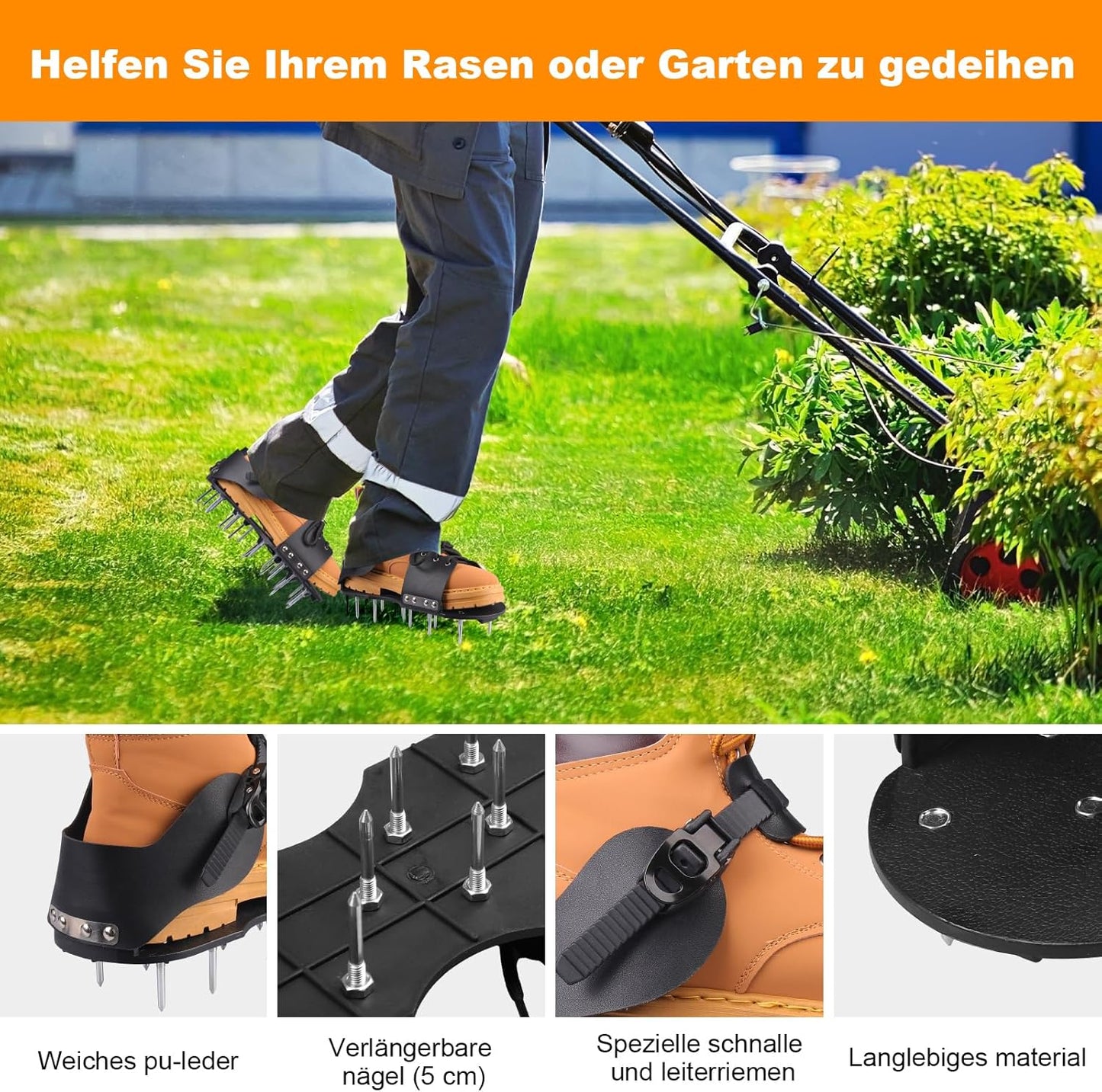 Rasenlüfter-Schuhe, Ganz in Schwarz