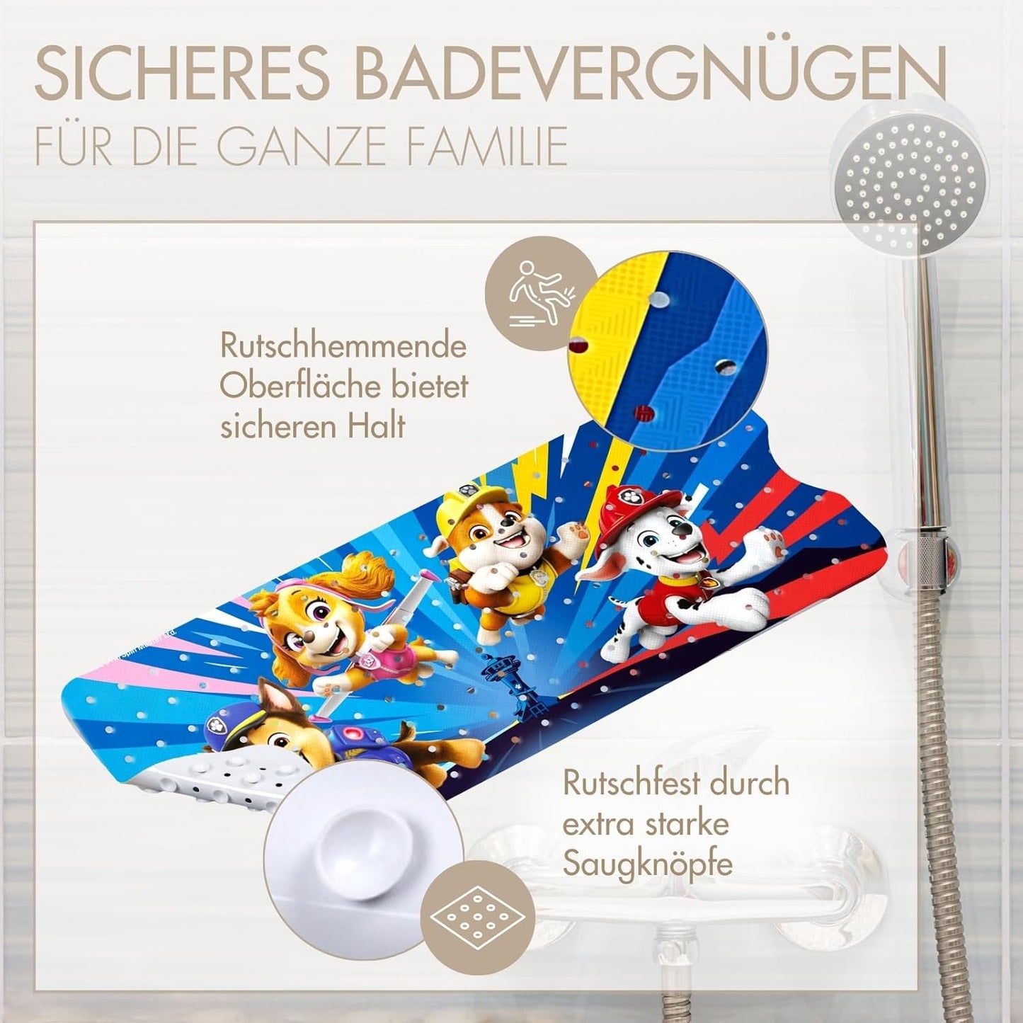Rutschfeste Badematte PAW Patrol