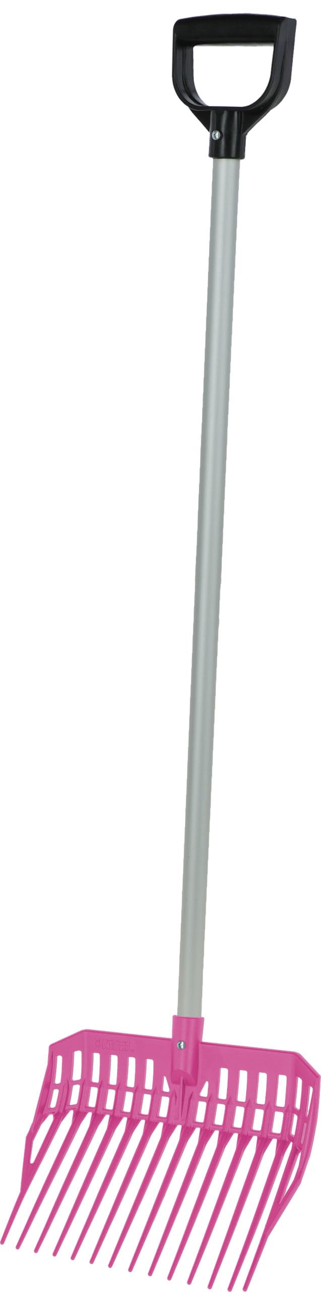 Dunggabel EcoFork Mini – Pink (Abmessung 27,2 x 31 cm, Gewicht 0,22 kg, Kunststoffgabel/Alumin, mit Stiel pink