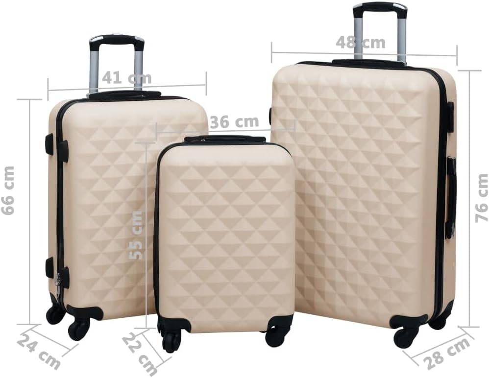 Reisekoffer Set, Gold