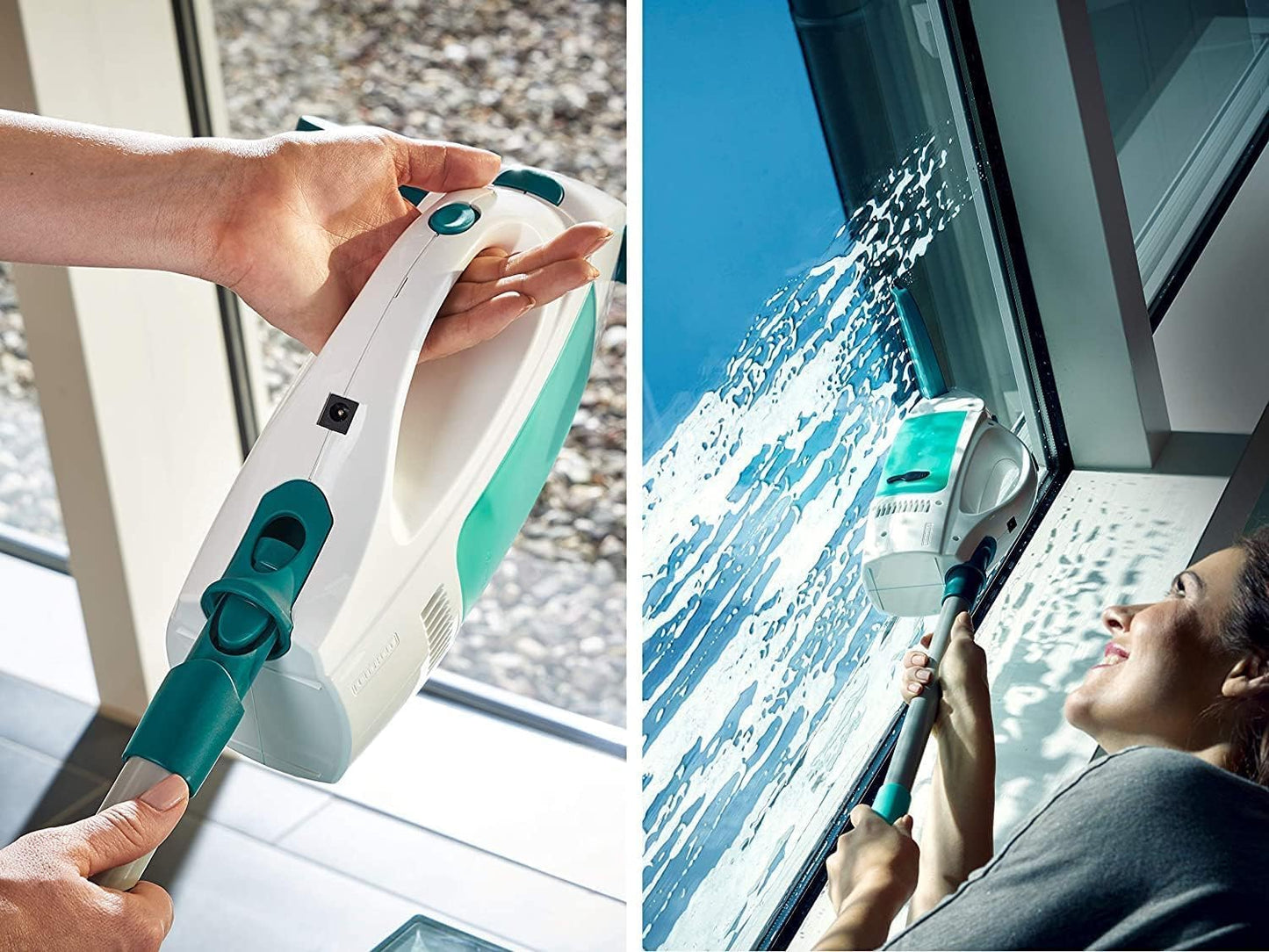Set Fenstersauger Dry & Clean mit Stiel, Fenstersauger mit Stiel