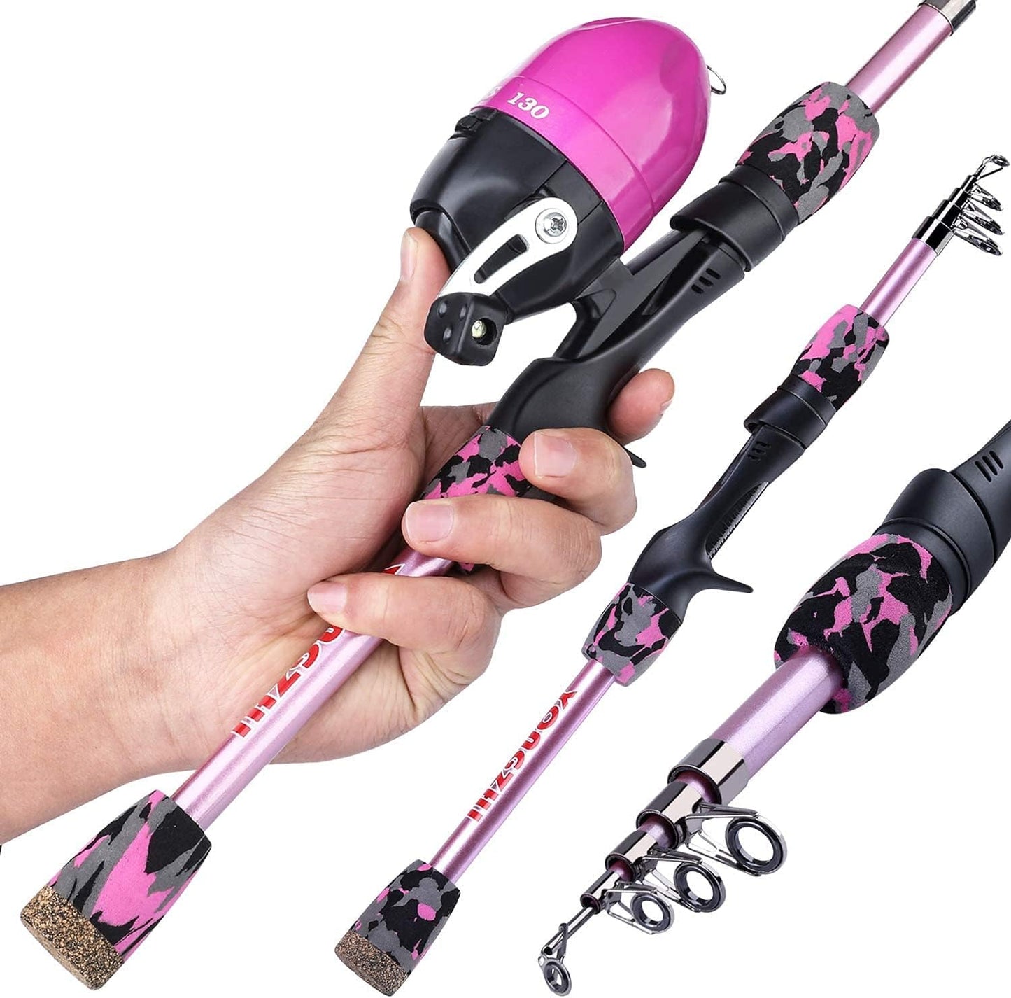 Kinder-Angelruten-Set, Pink