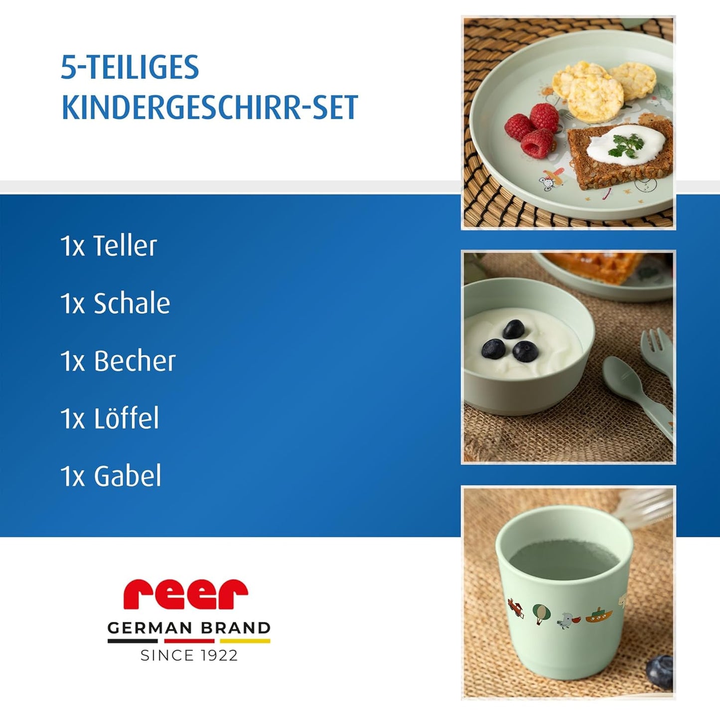 Kindergeschirr-Set (5-teilig, Little Explorer), Little Explorer