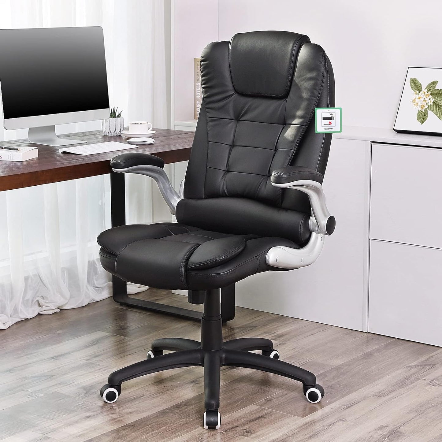 Chefsessel OBG51B, schwarz 54 x 48 x (111-121) cm