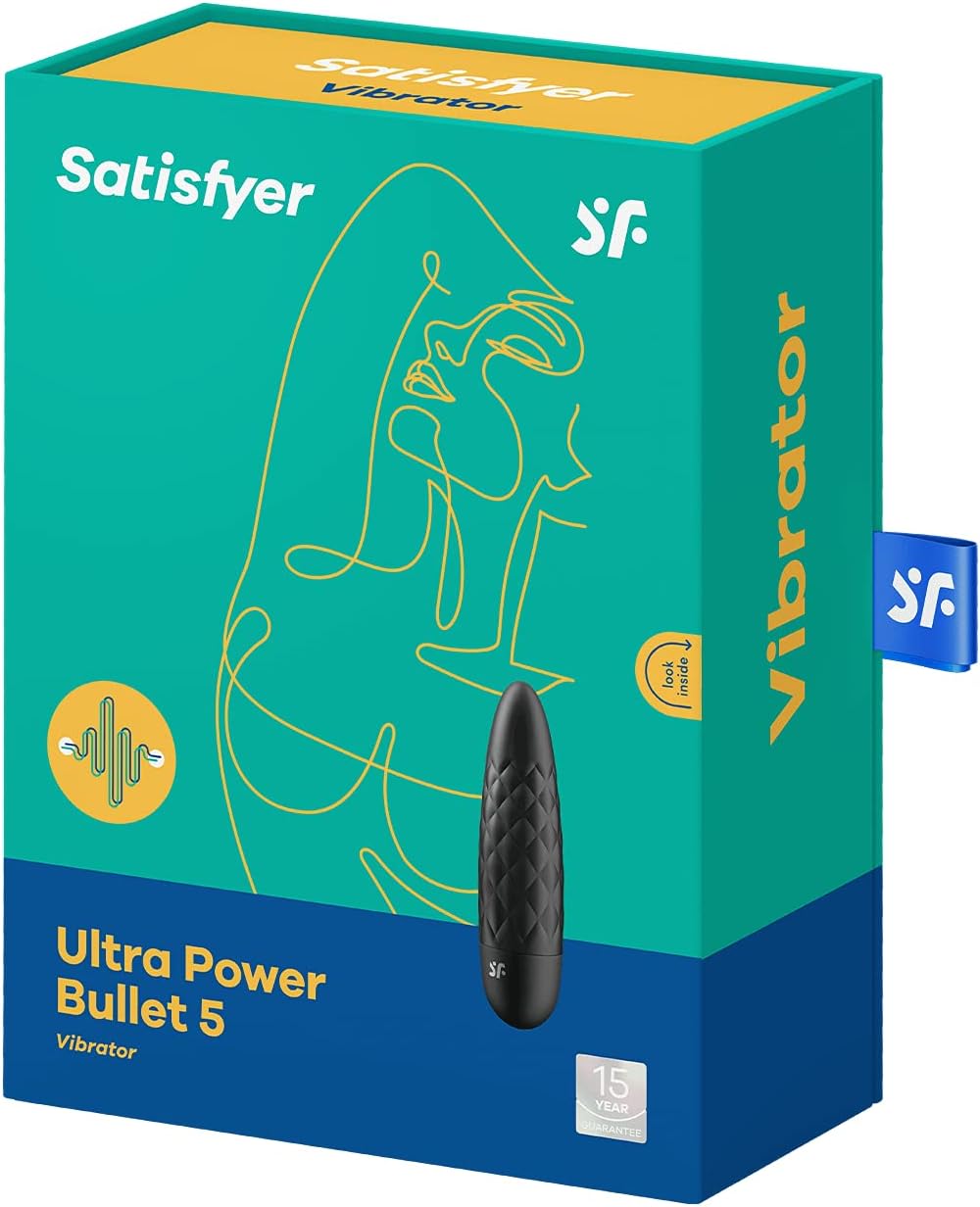 Ultra Power Bullet 5 Mini-Vibrator, 12 Programme, Schwarz