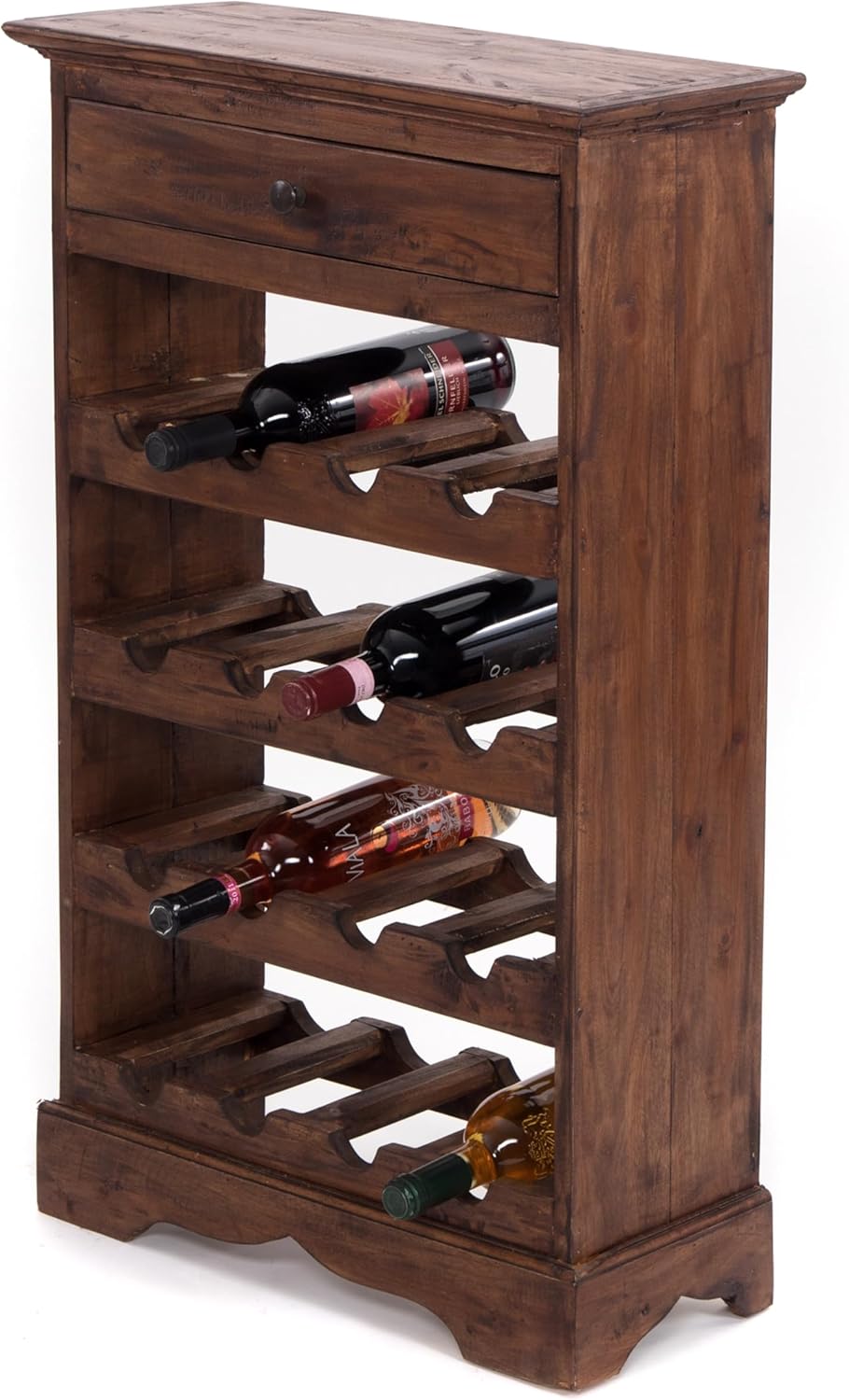 Rustikales Weinregal Cortez 85, 02 Hellbraun