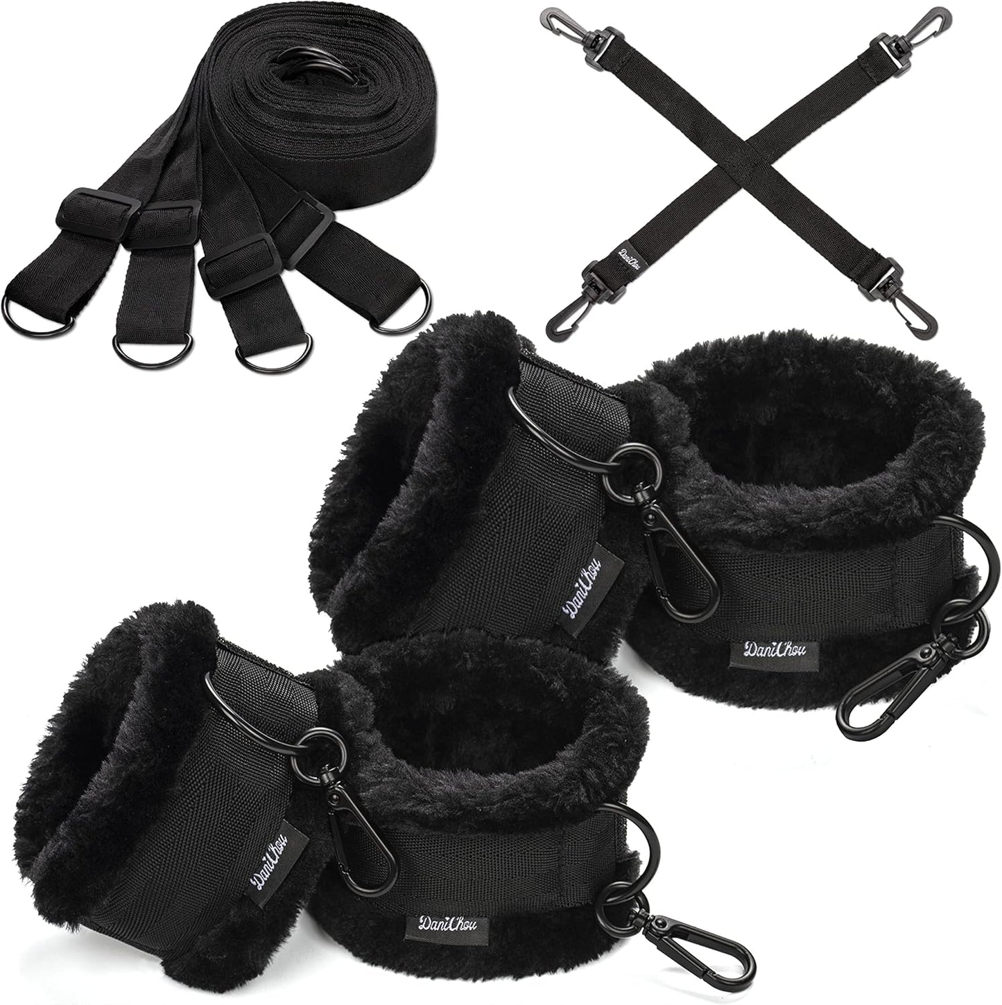 BedLock Pro Bettfesseln mit Plüschfesseln