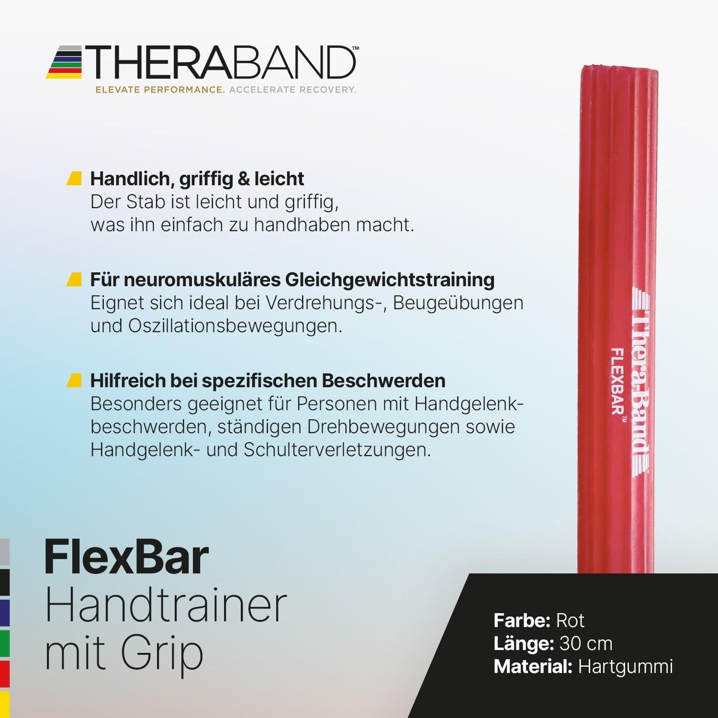 FlexBar Handmuskeltrainer, Rot